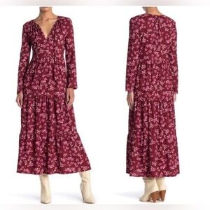 Free People Tiers Of Joy Long Prairie Dress, Size M